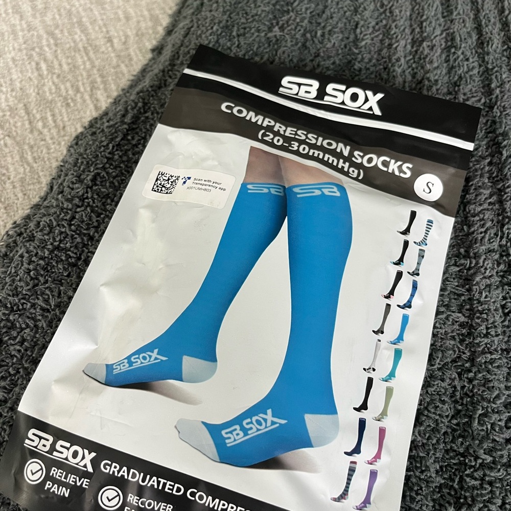 Blue Compression Socks